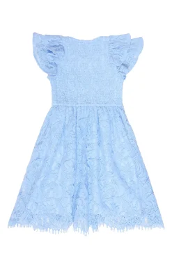 Mini Hattie Dress in Cornflower Blue Lace