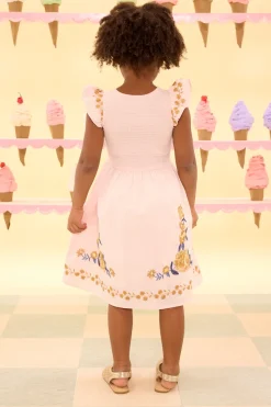 Mini Hattie Dress in Embroidered Spring Floral