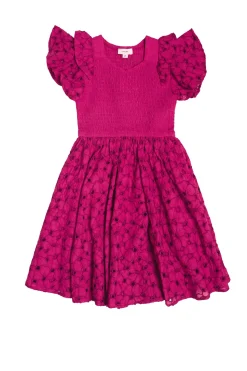 Mini Hattie Dress in Magenta