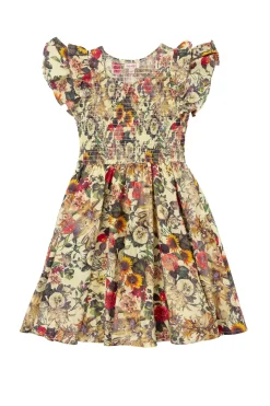 Mini Hattie Dress in Rose Vine