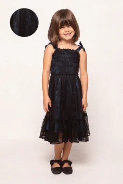 Mini Isadora Dress in Navy & Black