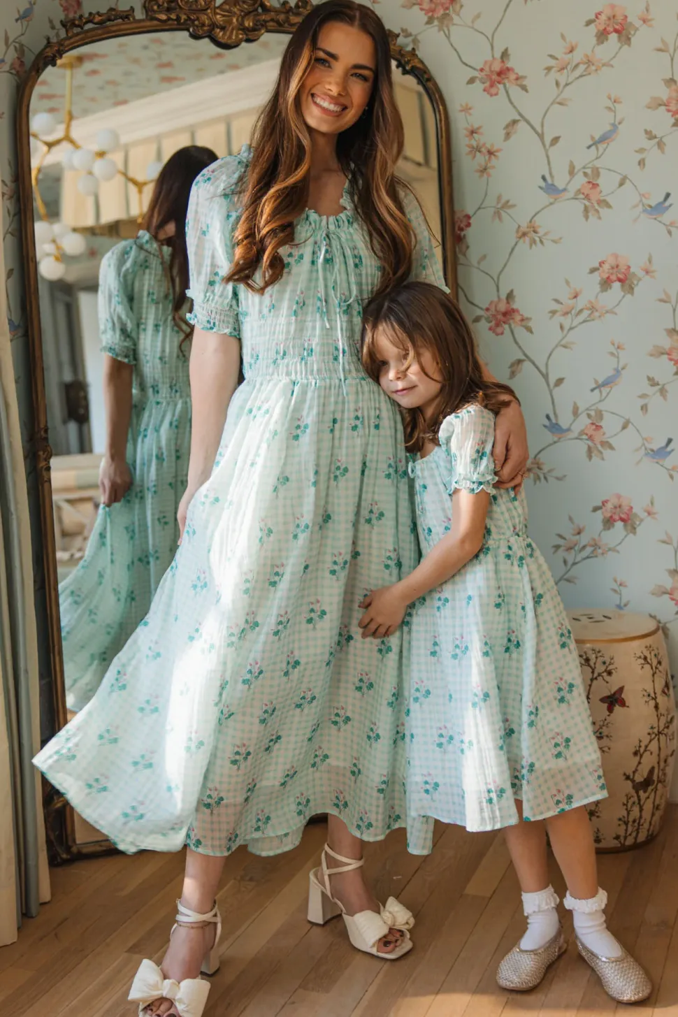 Mini Jessie Dress in Bloom Gingham