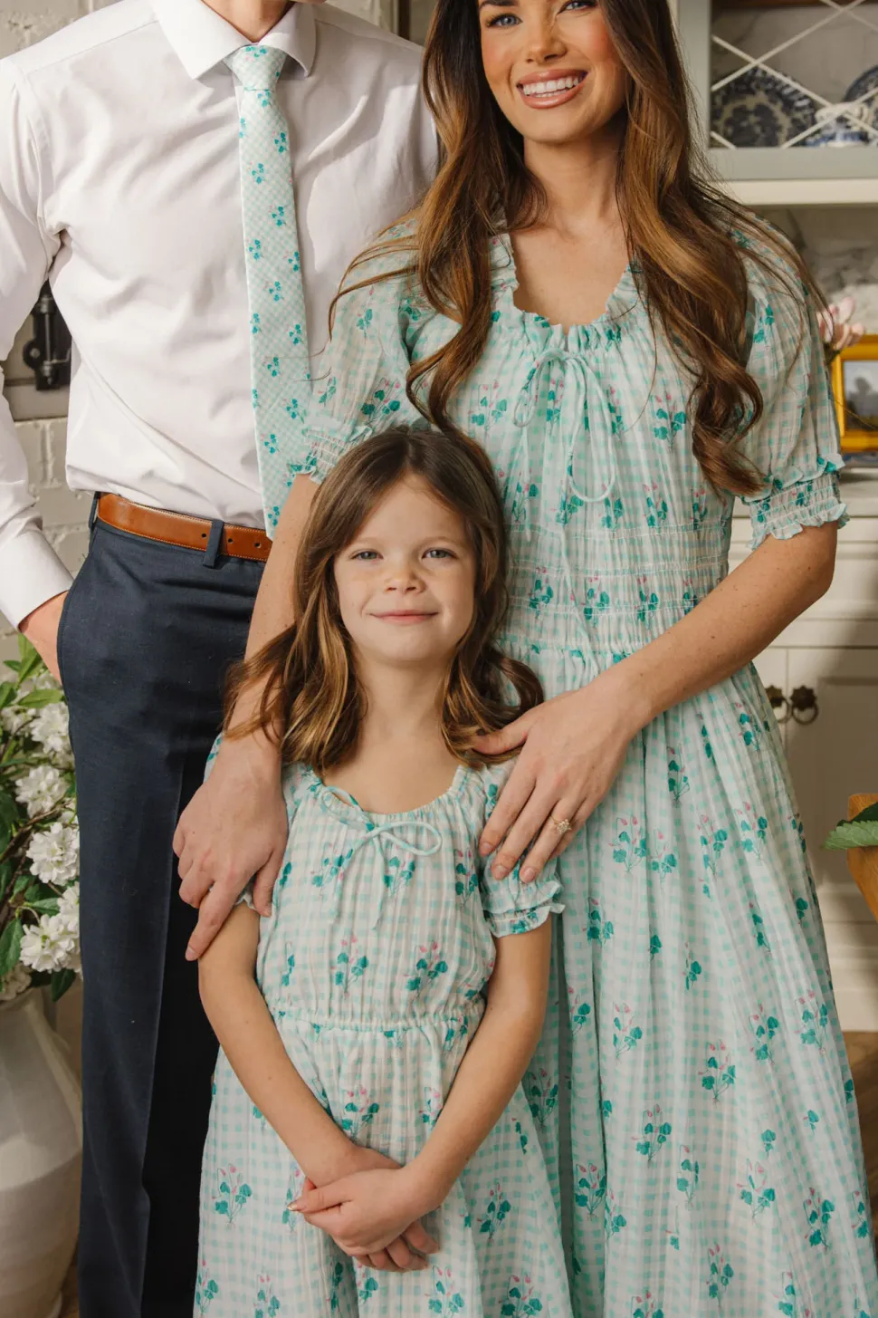 Mini Jessie Dress in Bloom Gingham