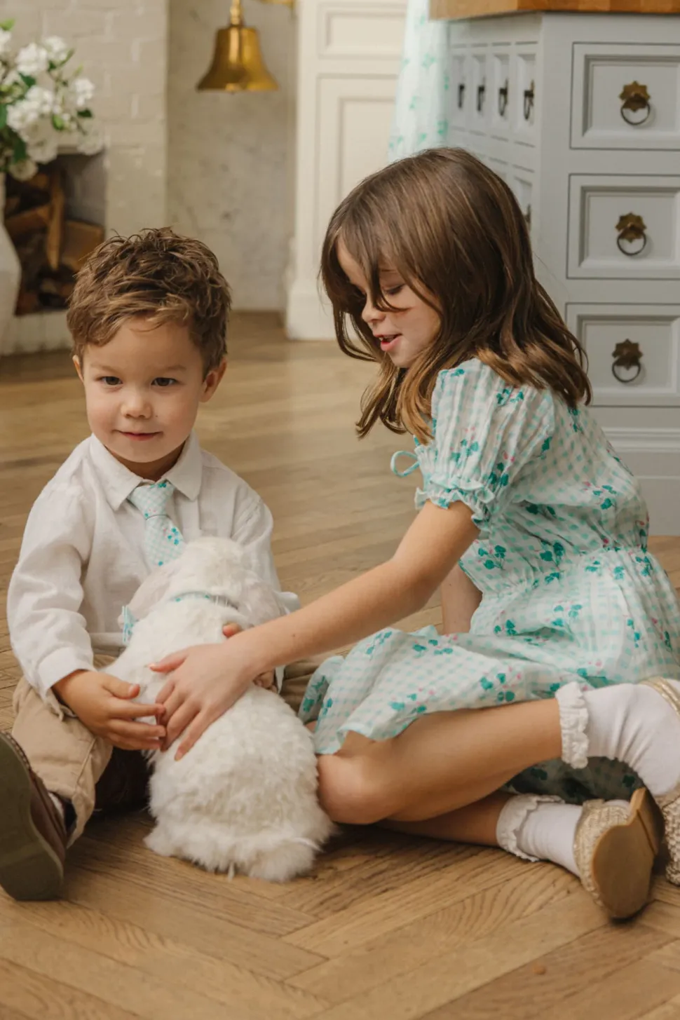 Mini Jessie Dress in Bloom Gingham