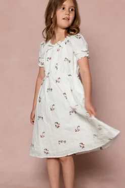 Mini Jessie Dress in Ditsy Embroidery