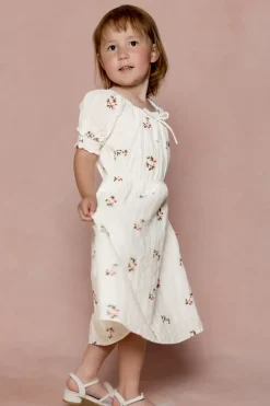 Mini Jessie Dress in Ditsy Embroidery