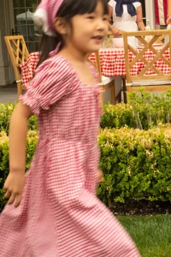 Mini Jessie Dress in Red Gingham