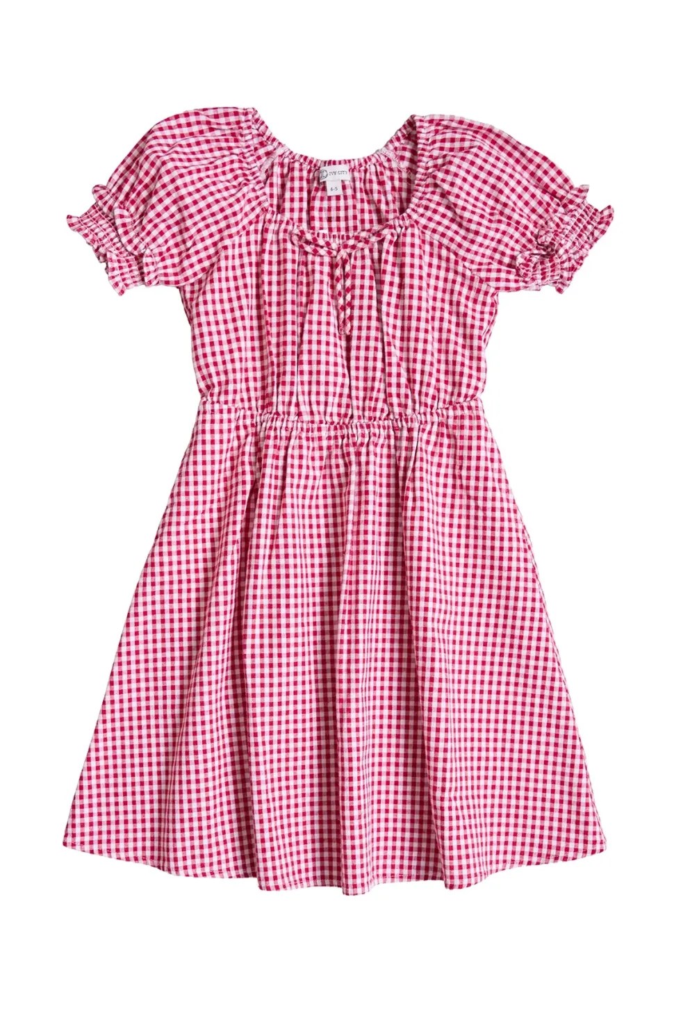 Mini Jessie Dress in Red Gingham