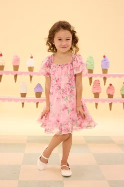 Mini Juliana Dress in Rose Trance