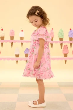 Mini Juliana Dress in Rose Trance