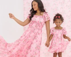 Mini Juliana Dress in Rose Trance