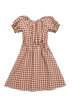 Mini Kaitlyn Dress in Chocolate Gingham