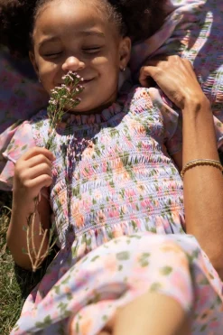 Mini Lottie Dress in Vibrant English Garden