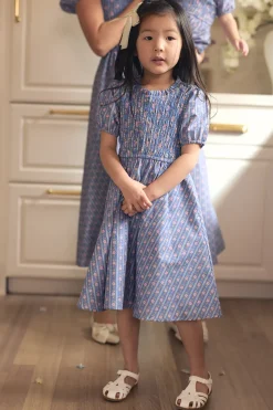 Mini Mariah Dress in Linear Print