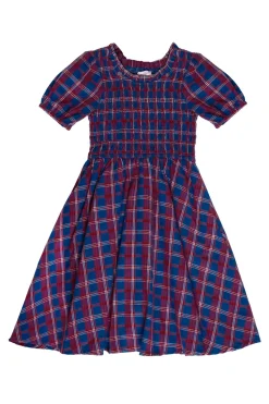 Mini Mariah Dress in Mariner Tartan