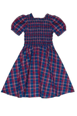 Mini Mariah Dress in Mariner Tartan