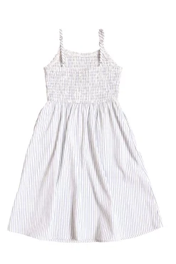Mini Maxwell Dress in Blue & White Pinstripe