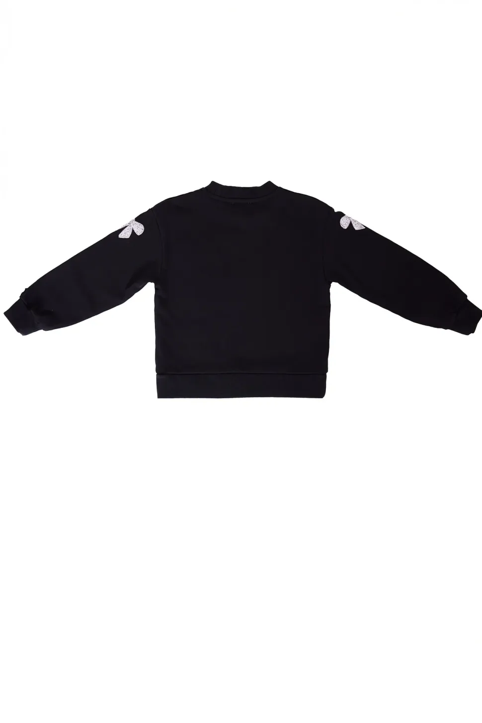 Mini Micah Crew Neck Sweatshirt in Black & Bows