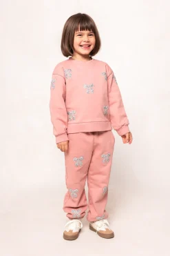 Mini Micah Jogger Sweatpants in Pink