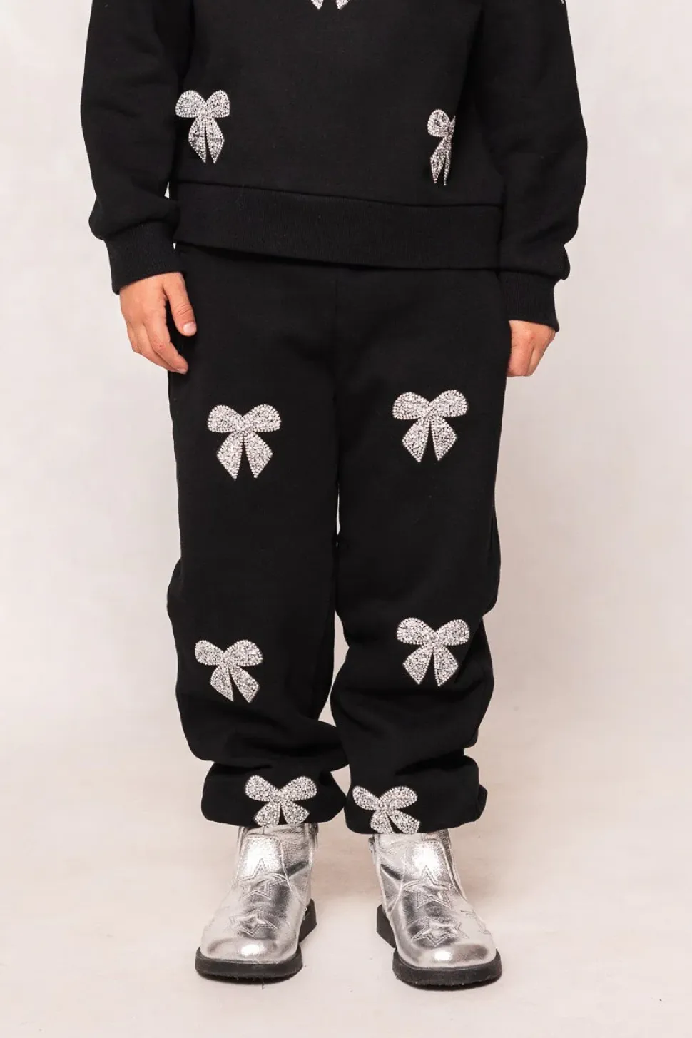 Mini Micah Jogger Sweatpants in Black