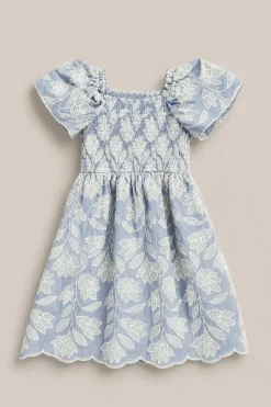 Mini Ophelia Dress in Mosaic Embroidery
