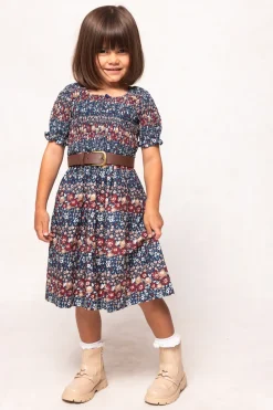 Mini Parker Dress in Dusk Floral Medley