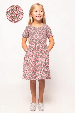 Mini Parker Dress in Floral Fan