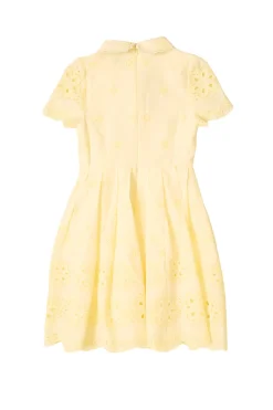 Mini Penny Dress in Butter Yellow Eyelet