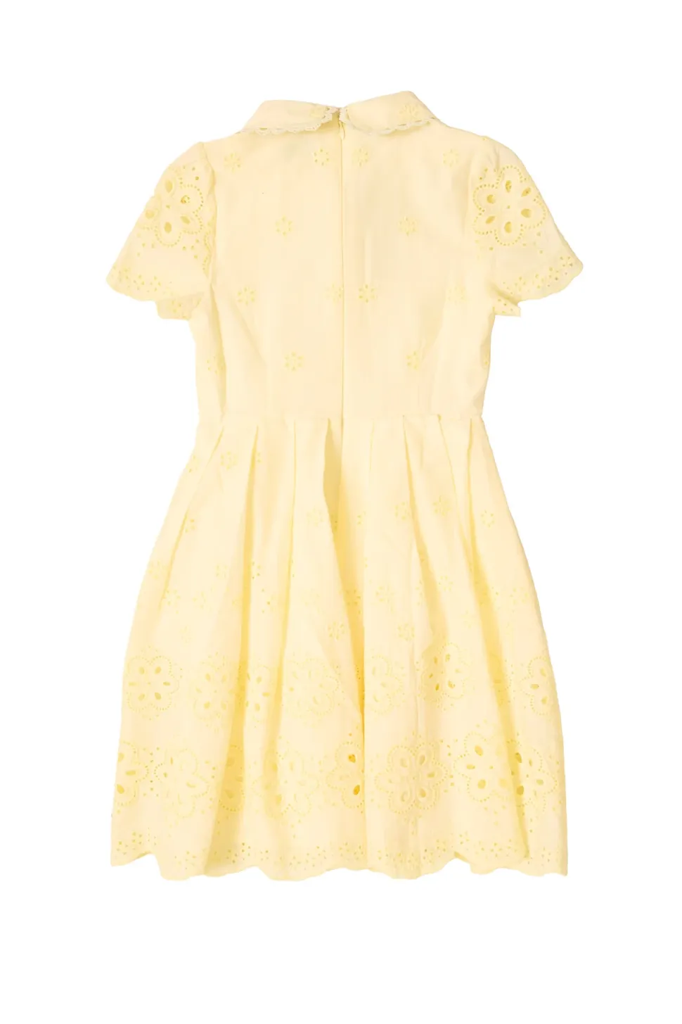 Mini Penny Dress in Butter Yellow Eyelet