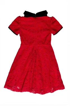 Mini Penny Dress in Red Lace