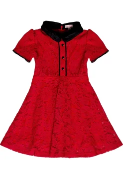 Mini Penny Dress in Red Lace