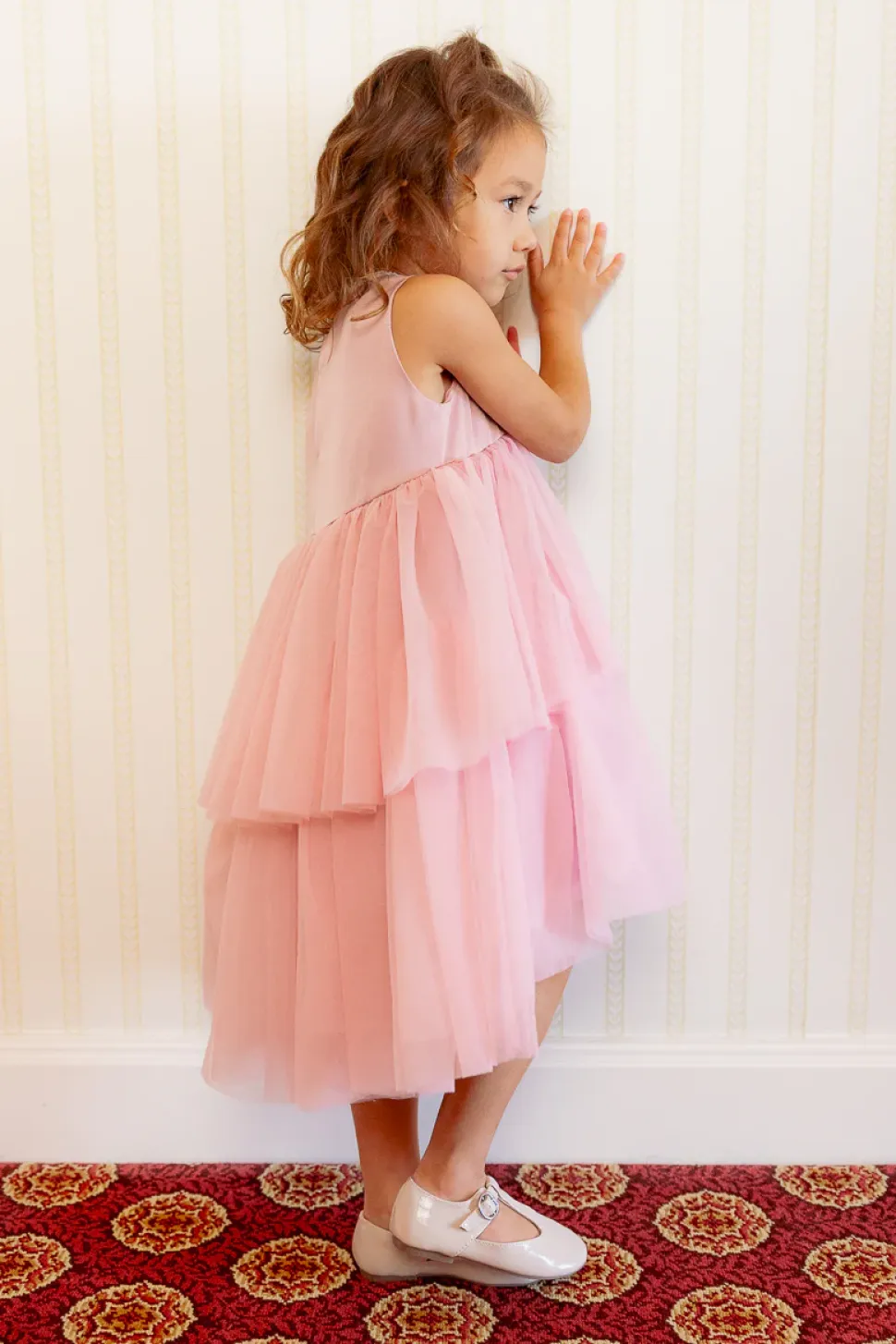 Mini Rainie Dress in Rose