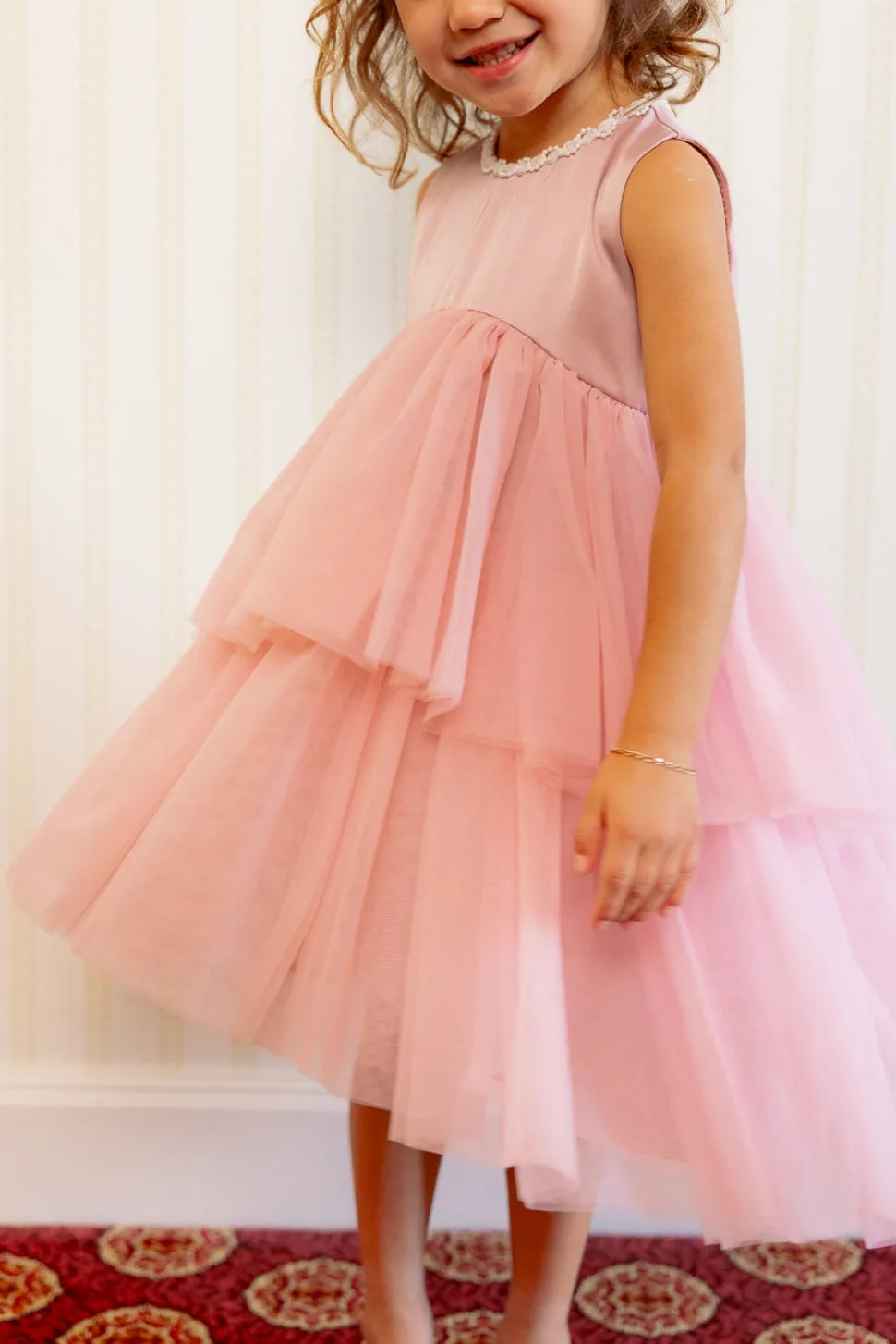 Mini Rainie Dress in Rose