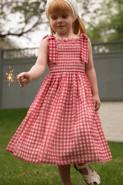 Mini Rayna Dress in Red Gingham