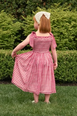 Mini Rayna Dress in Red Gingham