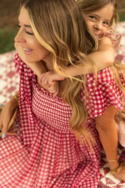 Mini Rayna Dress in Red Gingham