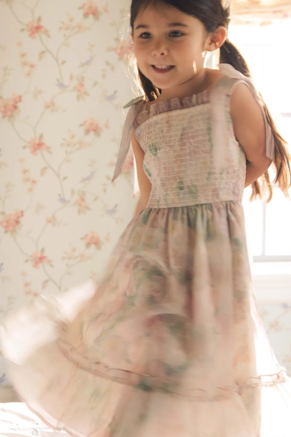 Mini Rhiannon Dress in Painted Bloom