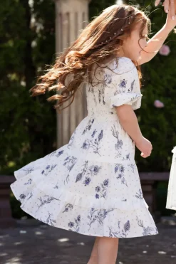 Mini Roselyn Dress in Blue Enchanted Floral