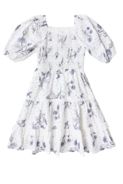 Mini Roselyn Dress in Blue Enchanted Floral