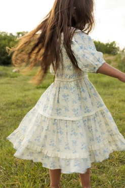 Mini Roselyn Dress in Ivory Porcelain Fleur