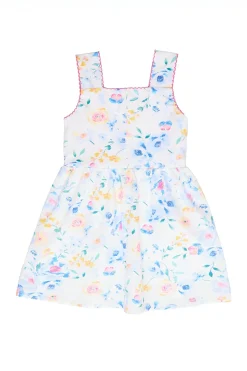 Mini Rue Play Dress in Blue Bouquet