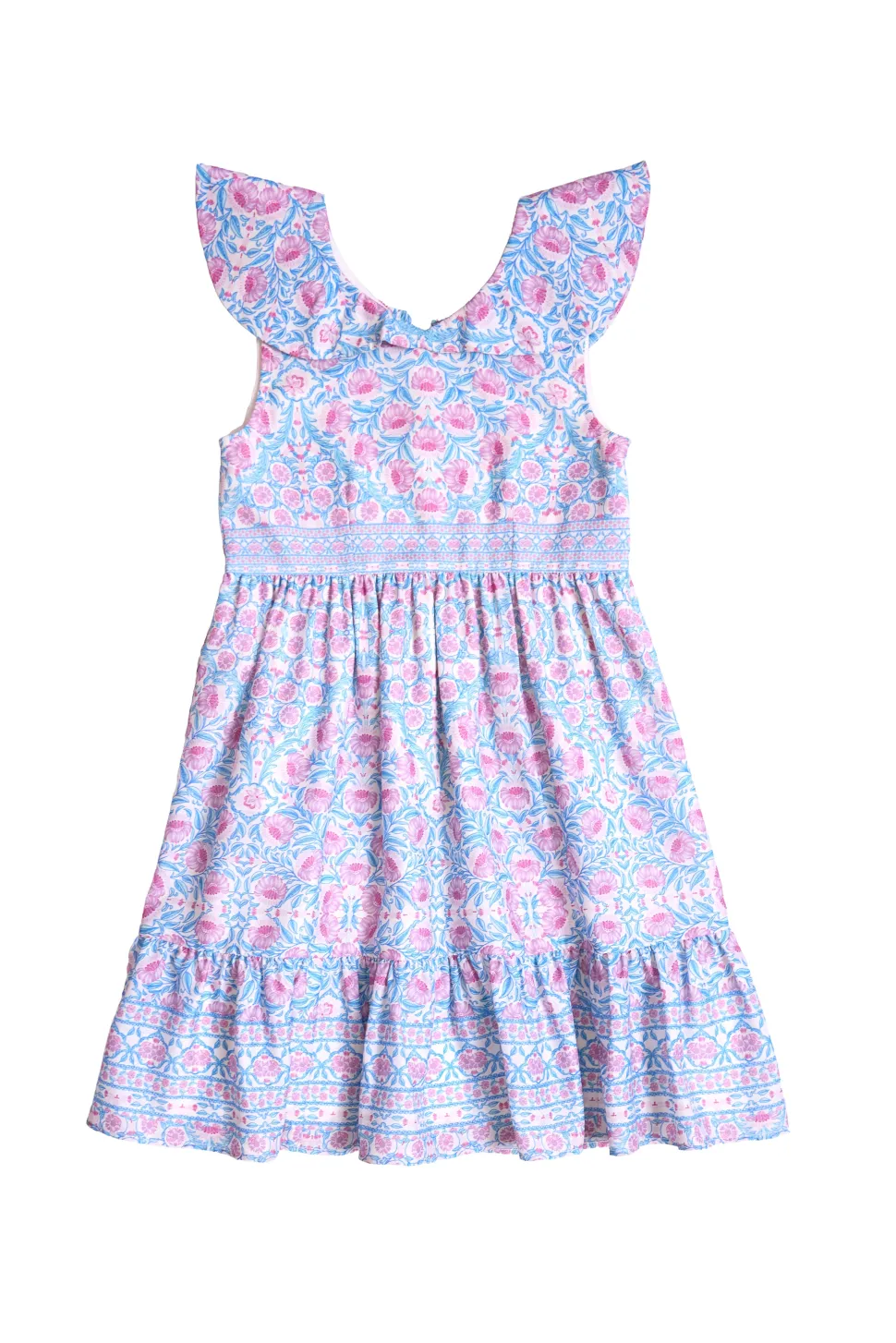 Mini Samara Dress in Thistle Flower Mosaic Florise