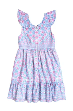 Mini Samara Dress in Thistle Flower Mosaic Florise