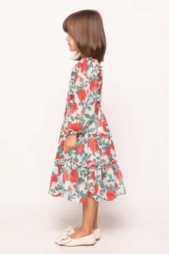 Mini Selena Dress in Red Roses