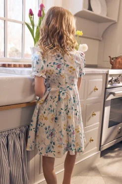 Mini Sophia Dress in Blue Bouquet