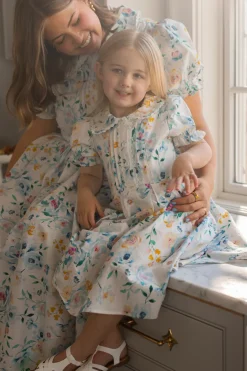 Mini Sophia Dress in Blue Bouquet