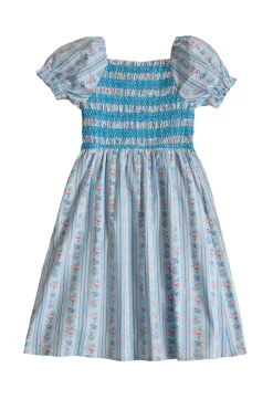 Mini Sunday Best Dress in Rosette Linear Stripe