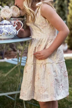 Mini Tara Dress in Gilded Rose Stripe