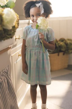 Mini Thalia Dress in Pastel Plaid