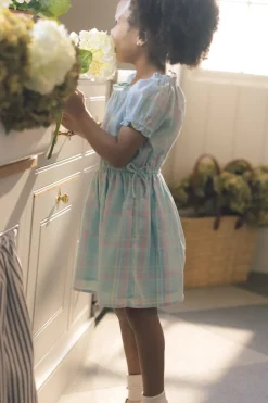 Mini Thalia Dress in Pastel Plaid